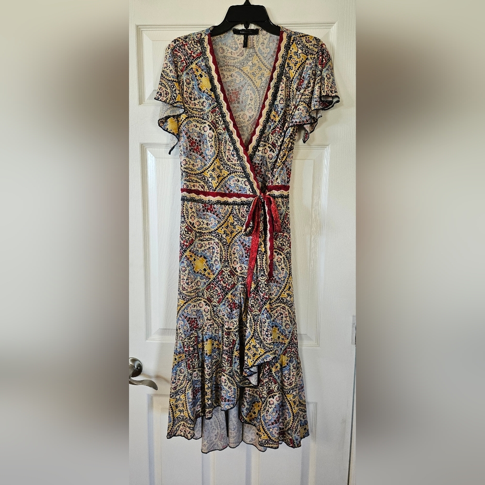 BCBGMaxAzria Multicolor Asymmetrical Dress